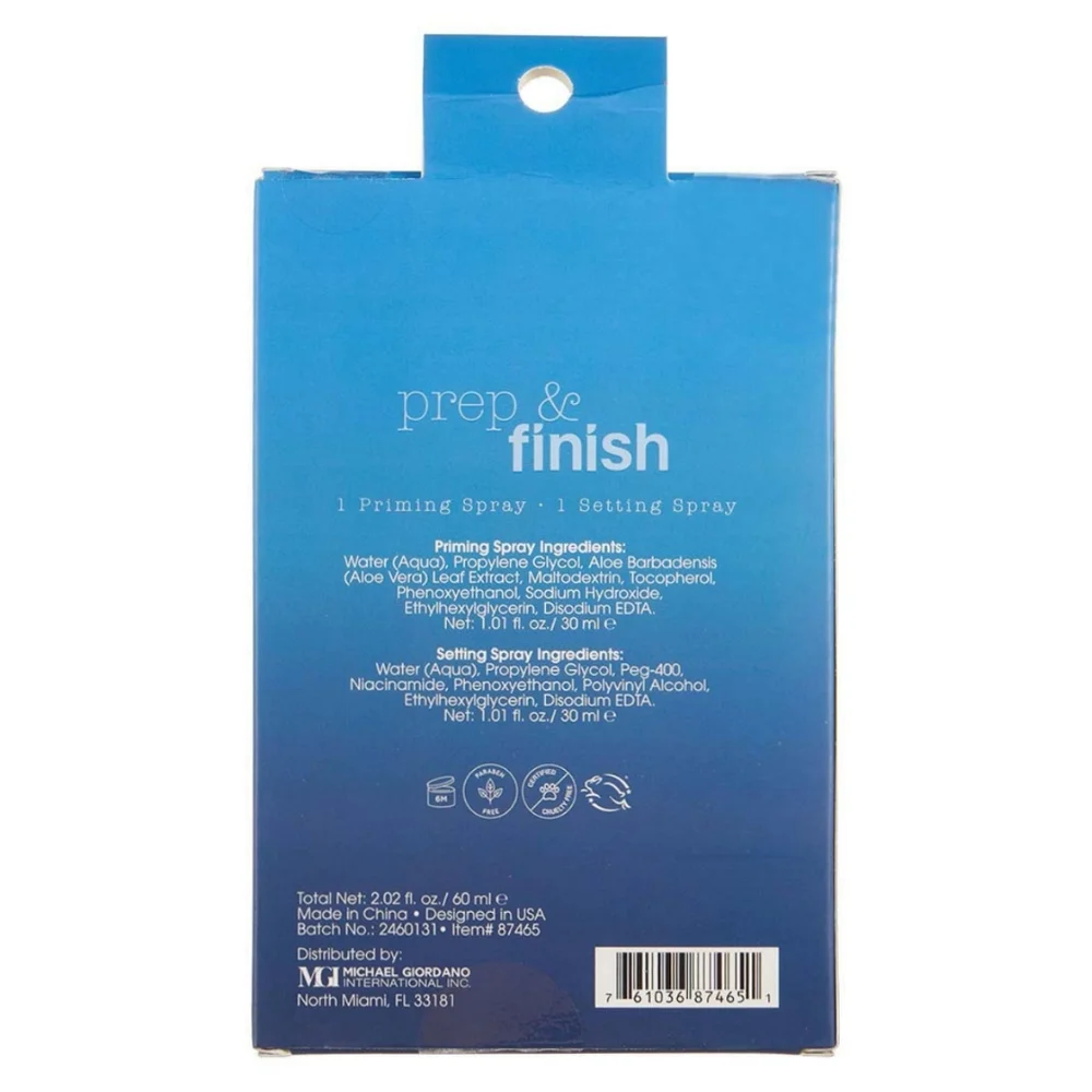 NEW Giordano Colors Prep & Finish Primer & Setting Spray Set